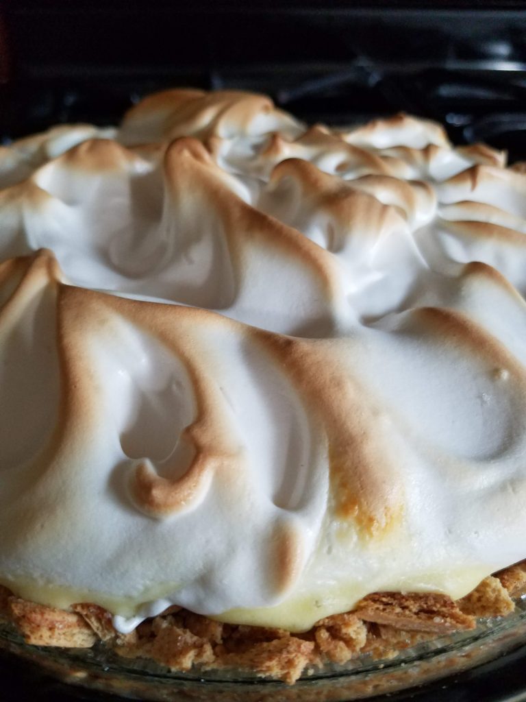 meringue on pie